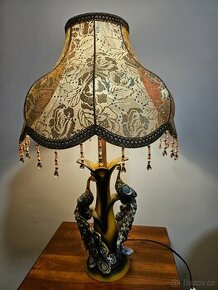 Stolní lampa tiffani vintage se stínidlem