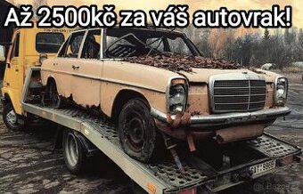 Likvidace autovraků Chodov AŽ 2500kč za váš autovrak