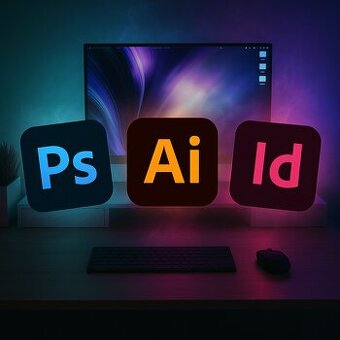 Balík Adobe 2025: Photoshop, Illustrator, InDesign