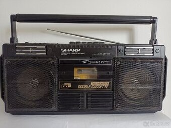 Sharp WQ T234 bk radiomagnetofon retro kazeťák
