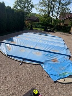 Zakrývací plachta na bazén 5x10m