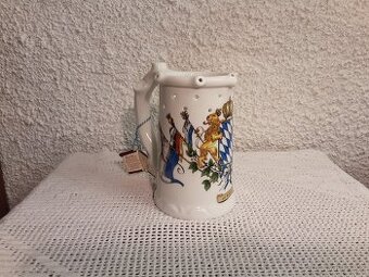 Porcelánový žertovný korbel s průsvitkou