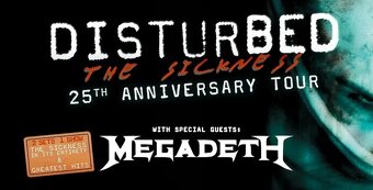 DISTURBED + MEGADETH  Praha O2 arena.