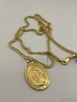 Zlatý řetízek s přívěškem nové zlato