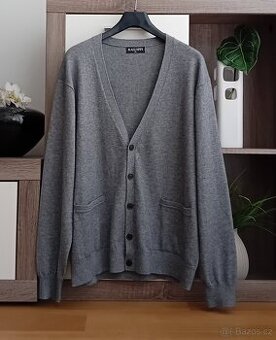 Kallspin pánský kardigan vel. XL/XXL s kašmírem a vlnou nový