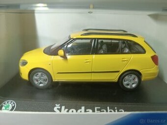 Abrex model 1/43 Škoda Fabia II Combi (2007) - žlutá Sprint