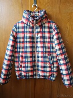 Barevná prošívaná zimní bunda bez kapuce Gate