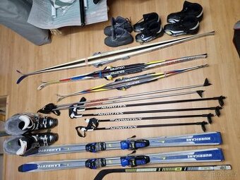 Dětské běžky Salomon 131 a Rossignol 186 cm