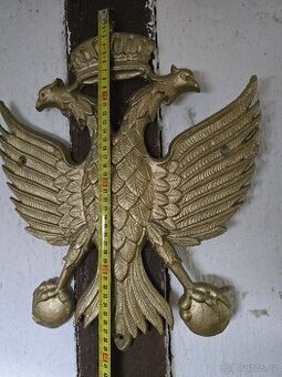 KRÁSNÁ OBŘÍ KOVOVÁ DVOUHLAVA ORLICE