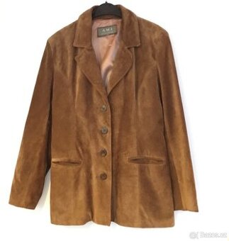 Bunda Ami / England/ 100% kůže /semiš