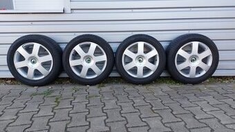 Alu kola 5x112 r16  originál Škoda Octavia II Letní pneu