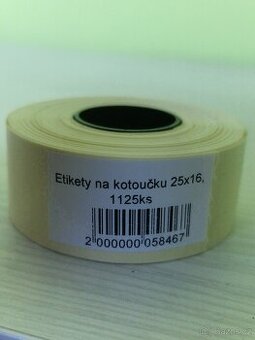 Cenovky etikety 25x16mm