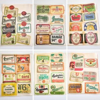 Predám zbierku starých pivných etikiet (ČSSR)
