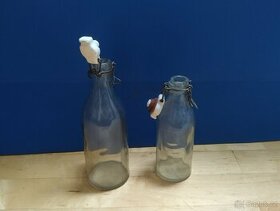Uzavíratelné skleněné lahve