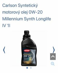 Motorový olej 0w-20
