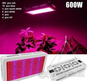 600W LED Grow Light Full Spectrum Red + Blue + White + UV