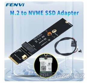 M.2 adaptér pro Vaši wifi kartu (NVME SSD) nový - 1