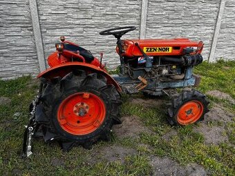 Malotraktor Kubota + jednoradličný pluh