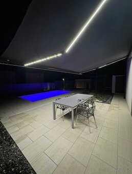 Elektrická markýza 5x3m s led osvětlením
