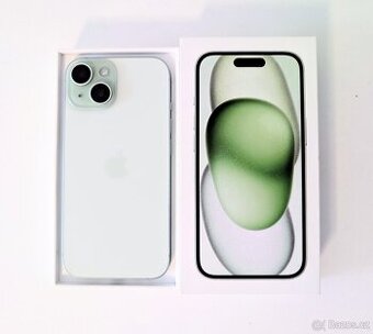 Apple iPhone 15 128GB Mint jako NOVÝ