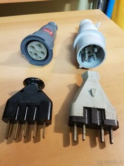 Vidlice plochá-čápová, zástrčky a spojka 400V /380V/ - 1