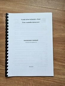 Psychologie v dopravě - autor Vykopalová