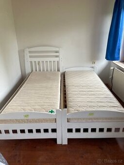 2x postel 90x200cm na prodej
