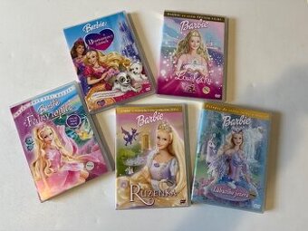 5x DVD filmy Barbie