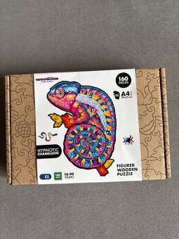 Dřevěné puzzle Woodlika Chameleon