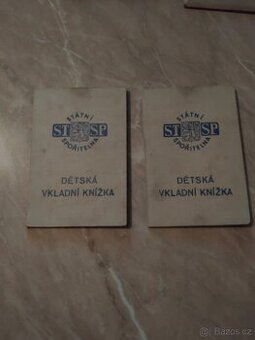 staré dětské vkladní knížky - 1