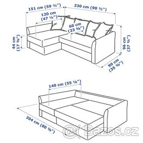 Holmsund pohovka ikea
