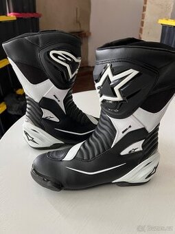 Alpinestars Nové Racing Boots SMX-S White/Black  Size 47 $$$