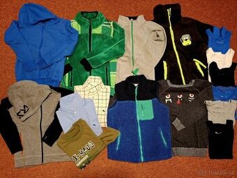 Chlapecké mikiny, svetry, košile, tílka vel. 122/128