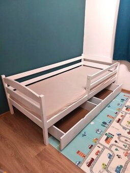 Dětská postel se zábranou, 90x200cm