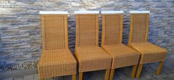 Ratanové židle 4 ks