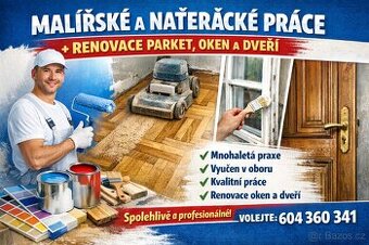 Malířské , natěračské a renovace parket