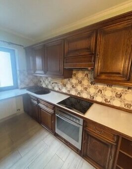 Rustikální linka tmavý dub se spotřebiči,6176