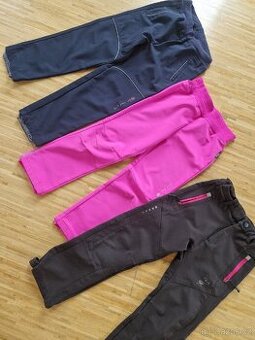Softshellové kalhoty holka vel.122, 128,134