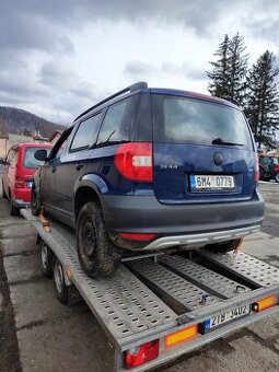 ŠKODA YETI 2,0 tdi 81kw 4x4 2013 díly