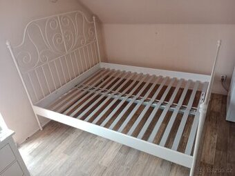 IKEA celokovová postel 160 × 200 cm včetně roštů