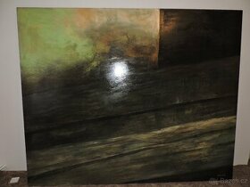 velký obraz olej na plátně, od Františka Remeše