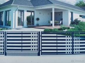 Modulové  ploty s možností instalace aut.vjezdové brány