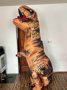 Maskot dinosaurus kostým na karneval, maškarní, akce pro dět