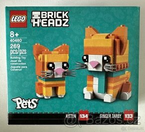 Nové LEGO BrickHeadz 40480 Zrzavý mourek - kočka