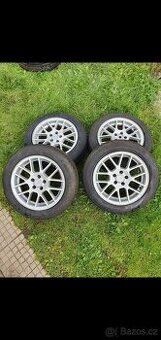Alu kola 5x112 pneu 205/55R16 Letní