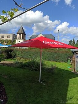 Zahradní slunečník Coca-Cola - KOMPLET