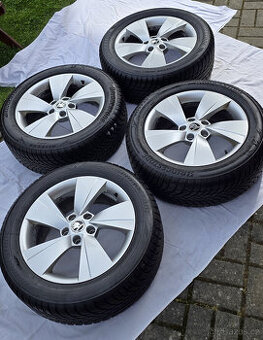 4 orig.disky Škoda+zimní pneu Bridgestone BLIZZAK 215/55/R17
