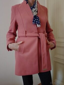 Podzimní/zimní starorůžový kabátek v TOP stavu :)