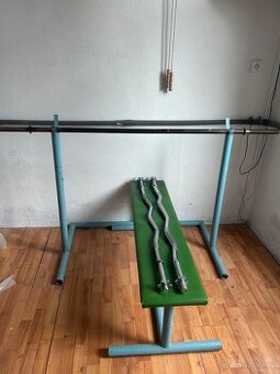 Bench + kotouče, 2x EZ činka