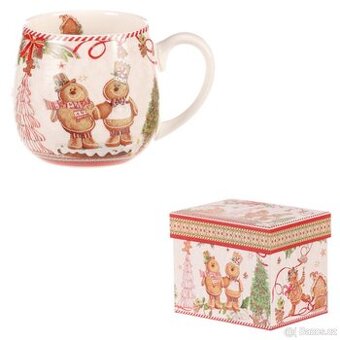 Hrneček vánočně malovaný v dárkové krabičce